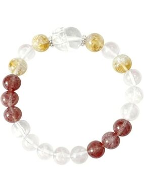 Natural Gemstone Stretch Bracelet for Stress Relief | Yoga Beaded Gift for Women